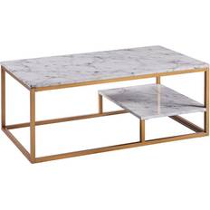 Teamson Home Versanora Marmo Artificial Marm/Brass Soffbord 50.8x102.2cm