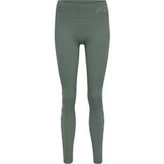 Donna - Verde Collant Hummel Christel Seamless MW Tights Women - Lily Pad/Laurel Wreath Melange