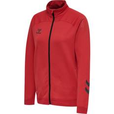 Femme - Élasthanne/Lycra/Spandex Vestes Hummel Lead Poly Zip Jacket Women - True Red