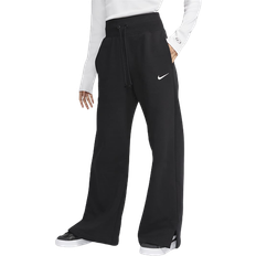 Polyester - Women Trousers & Shorts NIKE Women's Sportswear Phoenix Fleece High Waist Sweatpants - Black/Sail