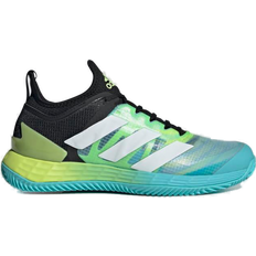 Multicoloured - Women Racket Sport Shoes adidas Adizero Ubersonic 4 Clay W - Core Black/Cloud White/Pulse Lime