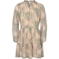 Høj krave Kjoler Børnetøj Petit by Sofie Schnoor Girl's Dress - Army Green (G222239-3061)