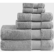 Cotton Towels Madison Park Signature Turkish Cotton Towel Silver (147.32x76.2)