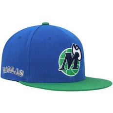 Blå Capser Mitchell & Ness Men's Mavericks Hardwood Classics Snapback Hat - Blue/Green