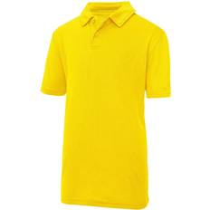 AWDis Kid's Just Cool Sports Polo Plain Shirt 2-pack - Sun Yellow (UTRW6852)