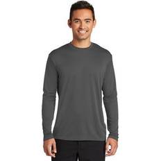 Silver - Sportswear Garment T-shirts Port & Company Long Sleeve Performance Tee Pc380ls