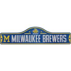 Open Road Brands Milwaukee Brewers Metal Street Sign Board