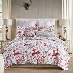 Levtex Home Winterland Holiday Quilts Red, Grey (269.24x233.68cm)