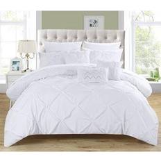 Chic Home Design Valentina Bed Linen White (274.32x228.6cm)