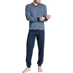 Calida Sleepwear Calida Relax Imprint Pajama With Cuff - Blue