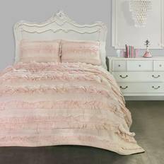 Twin Quilts Lush Decor Belle Quilts Pink (218.44x172.72)