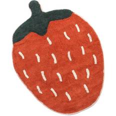 Frukt Tepper Sebra Woven Floor Mat Strawberry 81x81cm