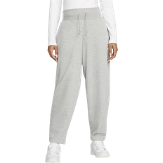 Nike Women's Sportswear Phoenix Fleece Curve High Waist Sweatpants - Dark Gray Heather/Sail