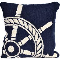 Acrylic Pillows Liora Manne Frontporch Ship Wheel Complete Decoration Pillows Blue (45.72x45.72)