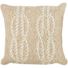 Acrylic Textiles Liora Manne Frontporch Ropes Complete Decoration Pillows Beige (45.72x45.72)