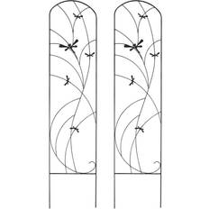 Sunnydaze Dragonfly Delight Garden Trellis 2-pack 12.5x55.8"