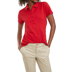 Tommy Hilfiger Regular Fit Essential Stretch Polo Shirt - Apple Red