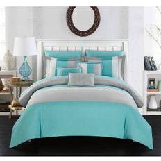Chic Home Design Hester Bed Linen Turquoise (274.32x228.6cm)