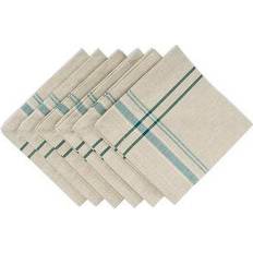 Zingz & Thingz French Striped Cloth Napkin Beige, Blue (50.8x50.8cm)