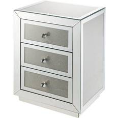 Glass Bedside Tables Acme Furniture Lavina Bedside Table 14x18"