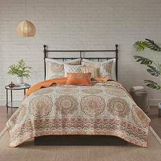 Orange Bedspreads Madison Park Tangiers Bedspread Orange (264.16x238.76cm)