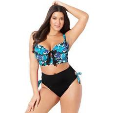 Clothing Plus Women's Confidante Bra Sized Underwire Bikini Top by Swimsuits For All in (Size DD)