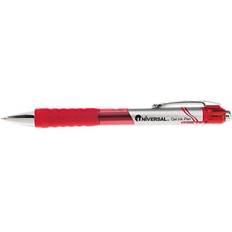 Silver Ballpoint Pens Universal Roller Ball Retractable Gel Pen Red Ink Medium Dozen 39712