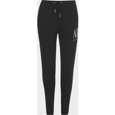 Armani Exchange Dame Bukser & Shorts Armani Exchange Logo Jogging Bottoms - Black