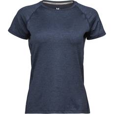 Tee jays Women's Cool Dry Short Sleeve T-Shirt - Navy Melange