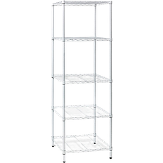 White Shelving Systems Honey Can Do 5-Tier Shelving System 24x72"