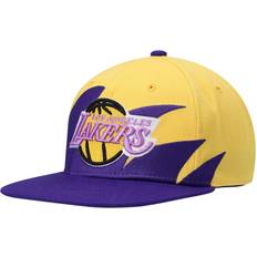 Sí Gorras Mitchell & Ness Los Angeles Lakers Hardwood Classics Sharktooth Snapback Hat Men - Gold/Purple