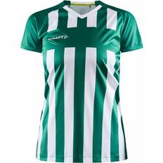 Craft Progress 2.0 Stripe Jersey T-shirt Women - Team Green/White