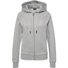 Hummel Women GG12 Action Zip Hoodie - Grey Melange