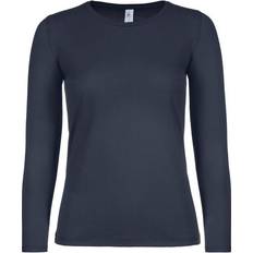 B&C Collection Women's E150 Long Sleeve T-shirt - Navy