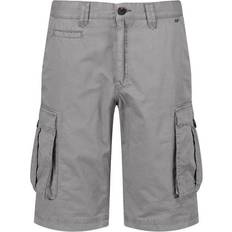 Man - Pink Shorts Regatta Shorebay Coolweave Cotton Cargo Shorts - Mineral Grey