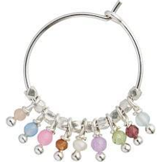 Stine A Petit Rainbow Hoop Earrings - Silver/Multicolour