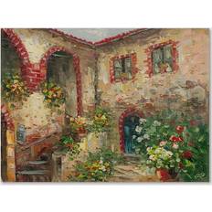 ‎Trademark Global Tuscany Courtyard Wall Decor 32x24"