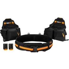 Black Tool Belts Toughbuilt 3-Piece Tradesman Tool Belt Set