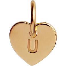 Stine A Stine A. Letter Heart U Forgyldt Vedhæng
