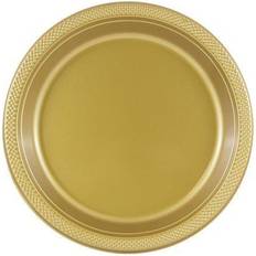 Birthdays Disposable Plates Jam Paper Disposable Plates Party Gold 20-pack