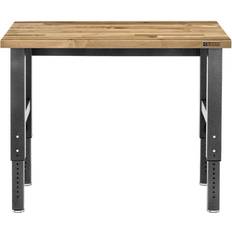 Work Benches Gladiator Height Adjustable 4-Foot Hardwood Workbench instock GAWB04HWEG