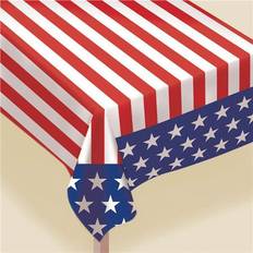 Red Table Cloths Amscan Stars and Stripes Table Cover