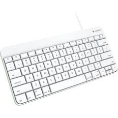 Logitech Tablet Keyboards - White Logitech Wired Keyboard for iPad 10.2" (English)