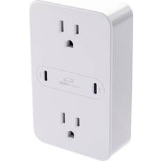 Accessoires Électriques Monoprice Workstream 2-Outlet Wall Tap Power Strip with USB-C PD 50W 20W Power Delivery