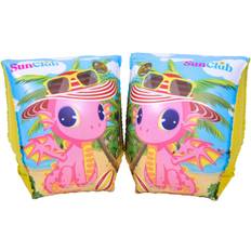 Animals Swim Ring Sun Club Inflatable Pink Dragon Swimming Arm Floats 3-6 years