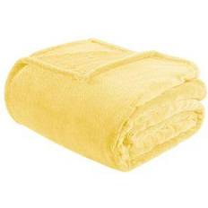 Intelligent Design Microlight Plush Blankets Yellow (274.32x233.68cm)