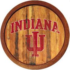 The Fan-Brand Indiana Hoosiers Weathered Faux Barrel Top Sign