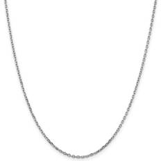 Chains - White Gold Necklaces Quality Gold Round Open Link Chain - Silver