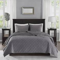 Bedspreads Madison Park Harper Bedspread Grey (228.6x228.6cm)