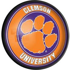 The Fan-Brand Clemson Tigers Round Slimline Illuminated Wall Sign